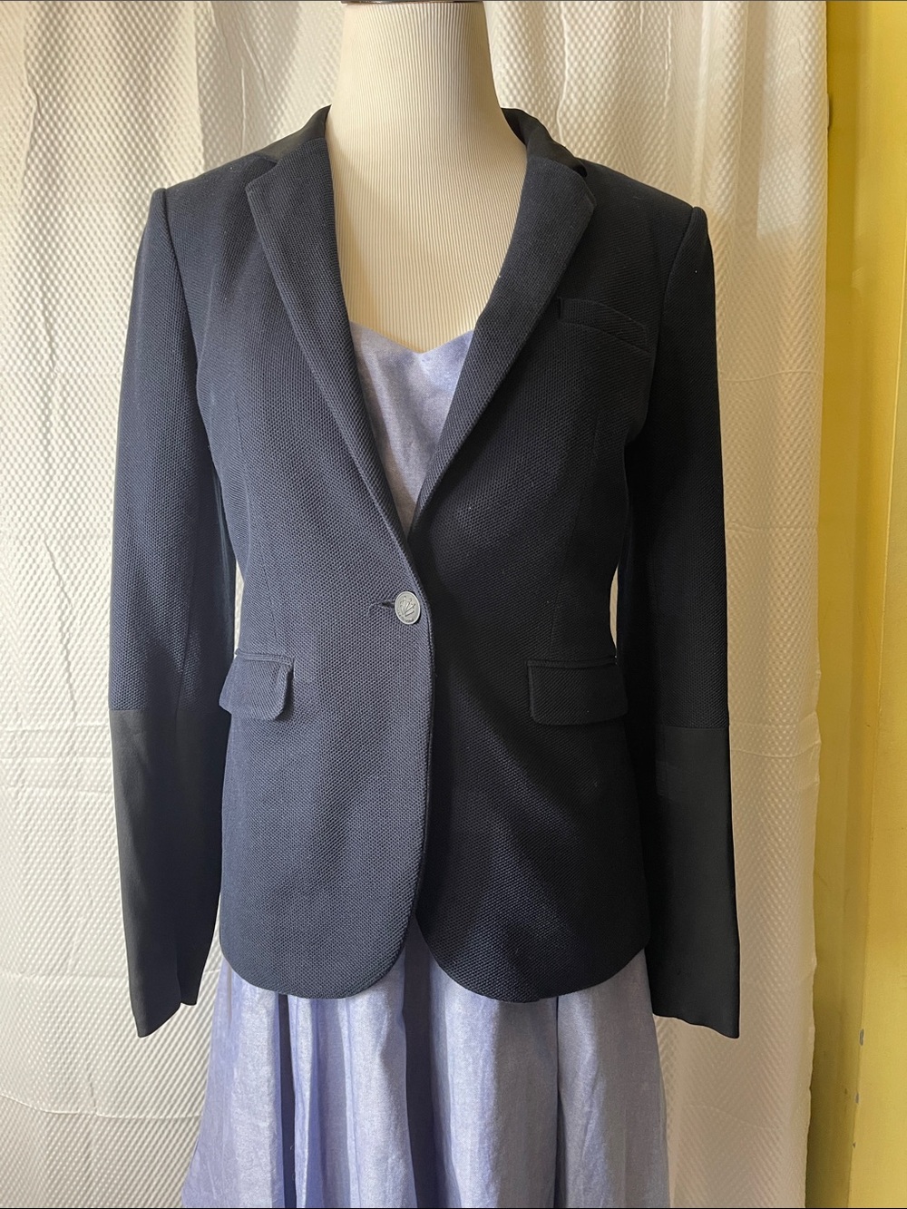 rag & bone Navy & Black Single-Button Tailored Blazer Womens size 2